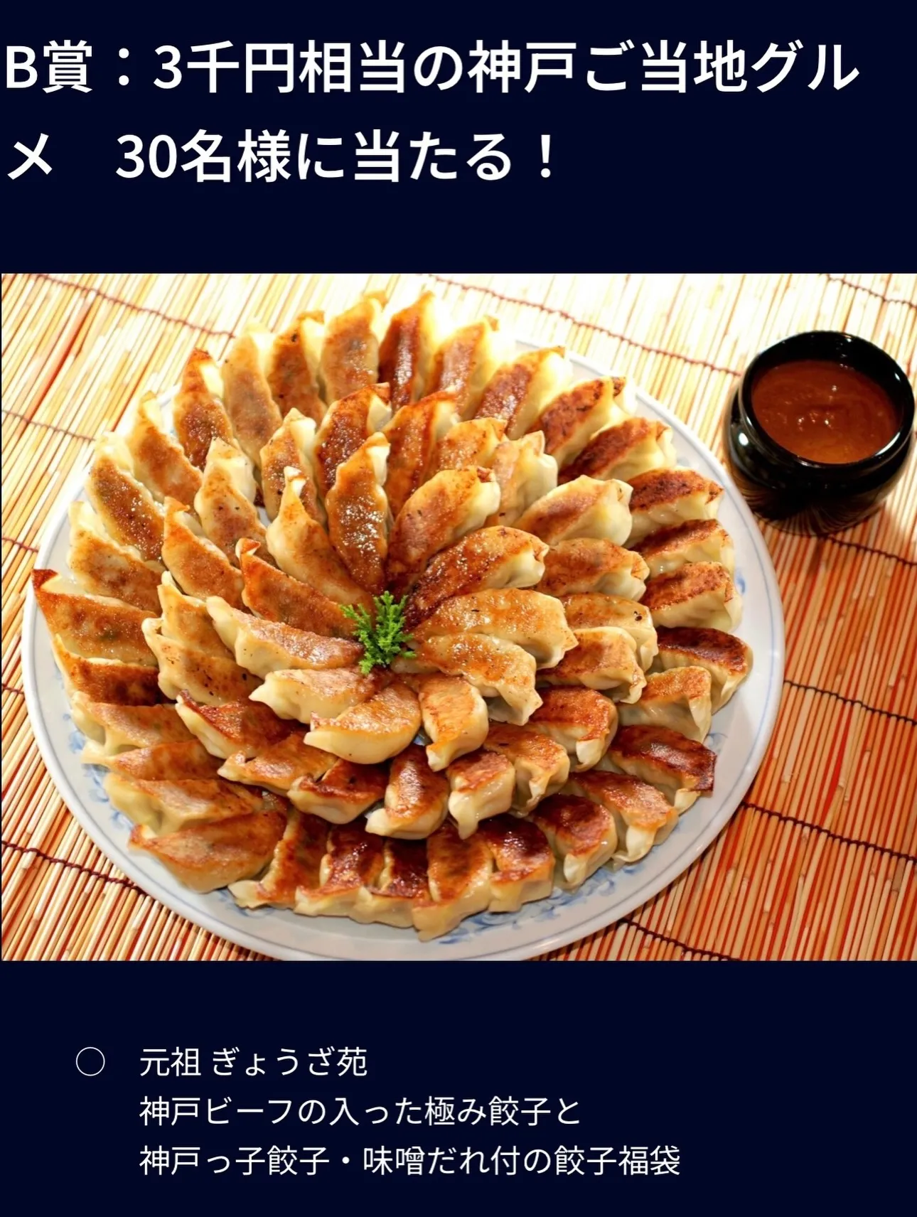 神戸ルミナリエ 神戸土産 味噌だれ餃子